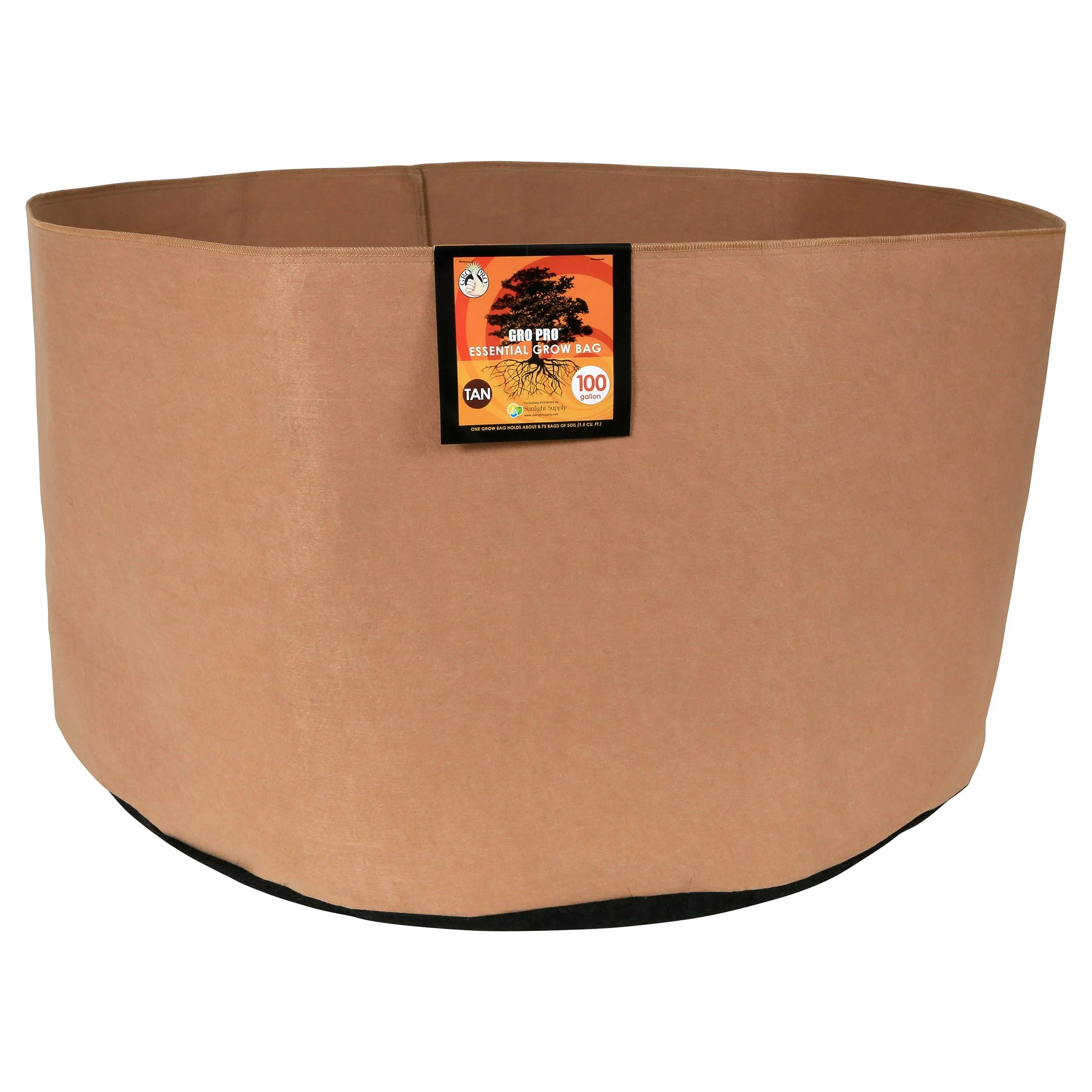 Gro Pro Essential Round Fabric Pots - Tan - Image 10