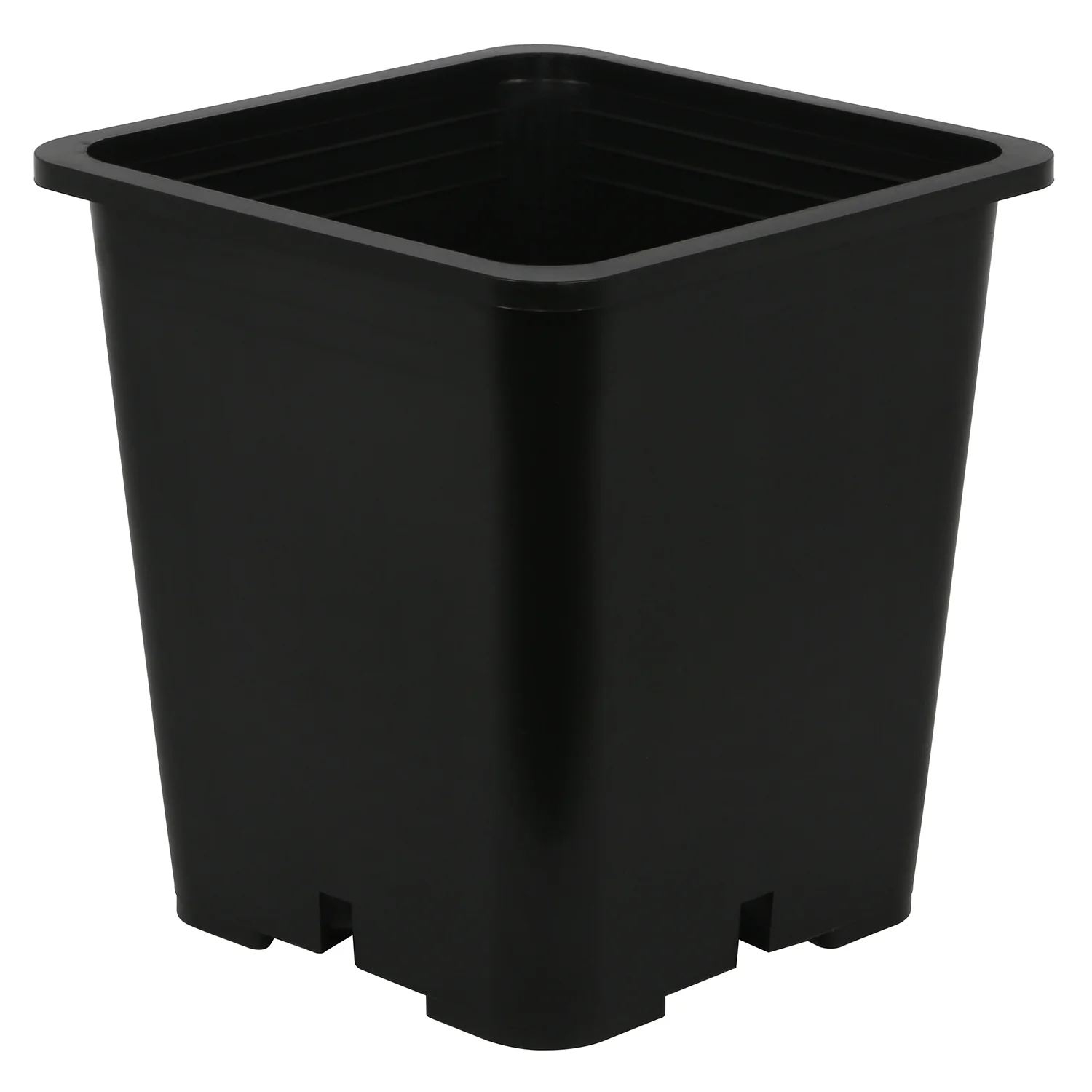 Gro Pro Premium Square Black Plastic Pots - Image 3