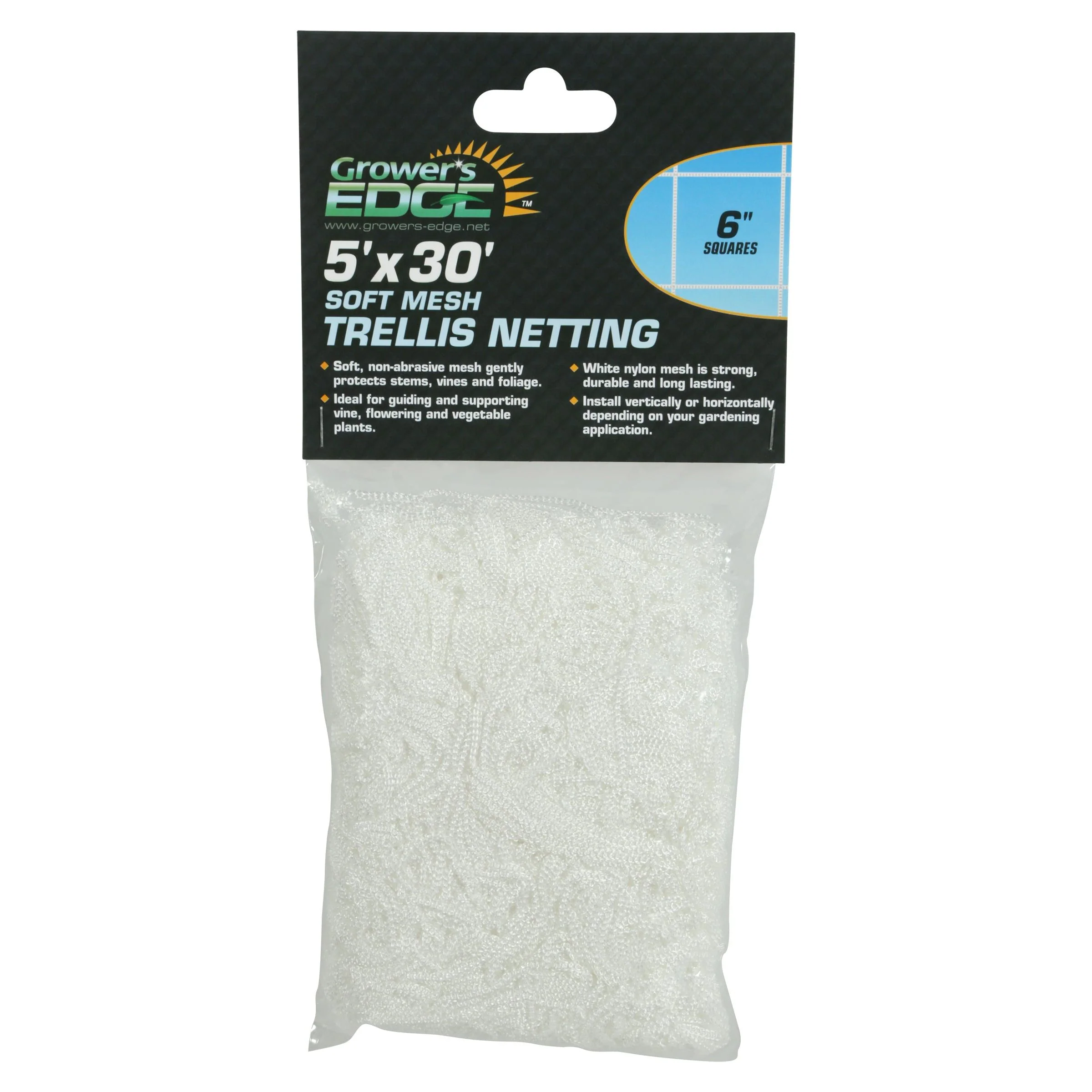 Grower's Edge Soft Mesh Trellis Netting with 6 in Squares - Image 2