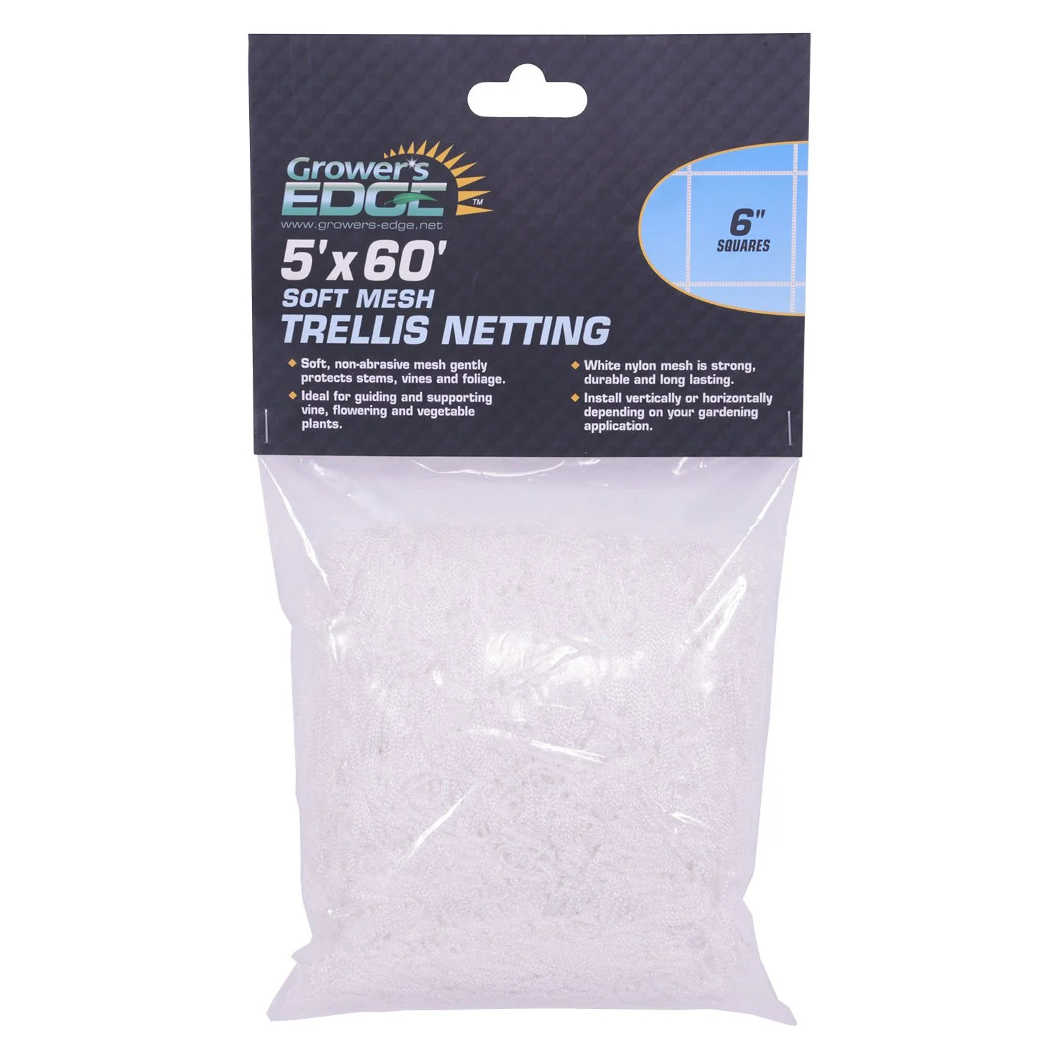 Grower's Edge Soft Mesh Trellis Netting with 6 in Squares - Image 3