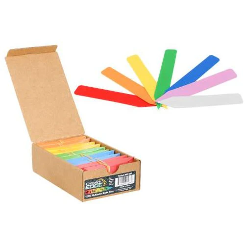 Grower's Edge Multicolor Plant Stake Labels 4"x5/8" (Case of 1000)