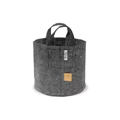 Root Pouch 3 Gallon Grey THICK (250 g/m2) w/ Handles (Bale of 520)